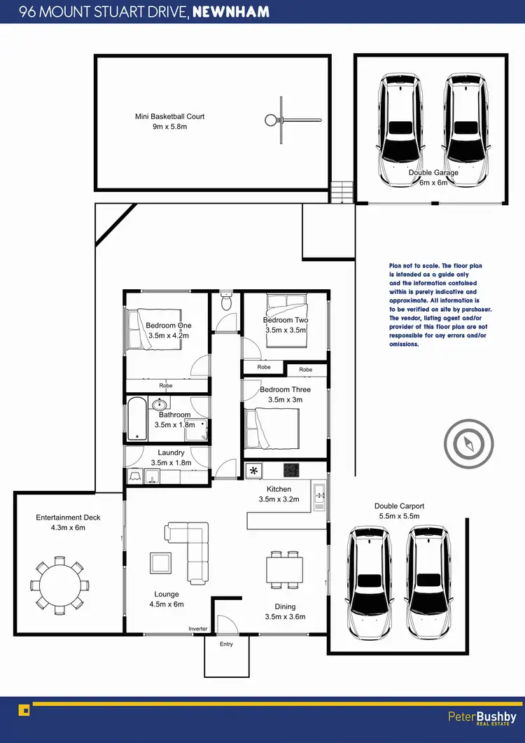 Floorplan of Homely house listing, 96 Mt Stuart Drive, Newnham TAS 7248