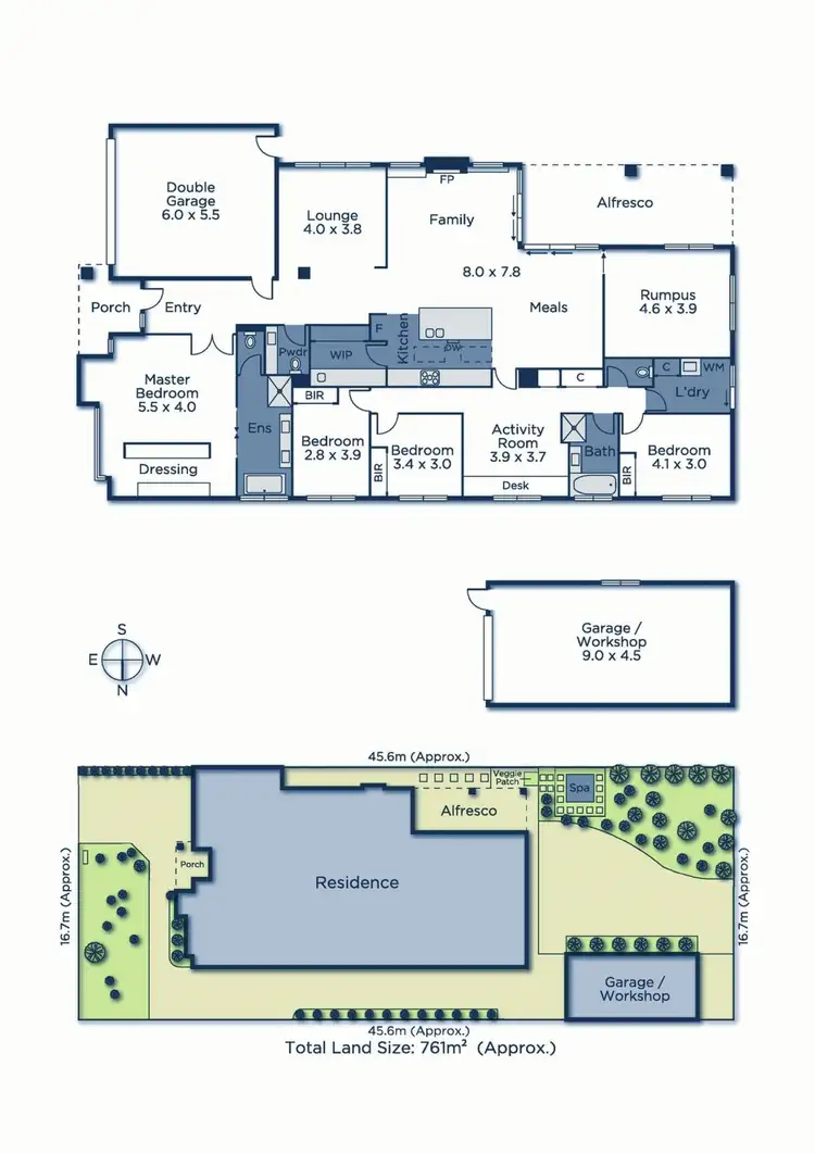 Floorplan of Homely house listing, 52 Fonteyn Drive, Wantirna South VIC 3152