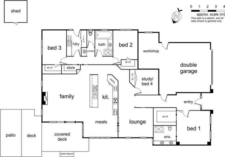Floorplan of Homely house listing, 4 Brook Place, Ringwood North VIC 3134