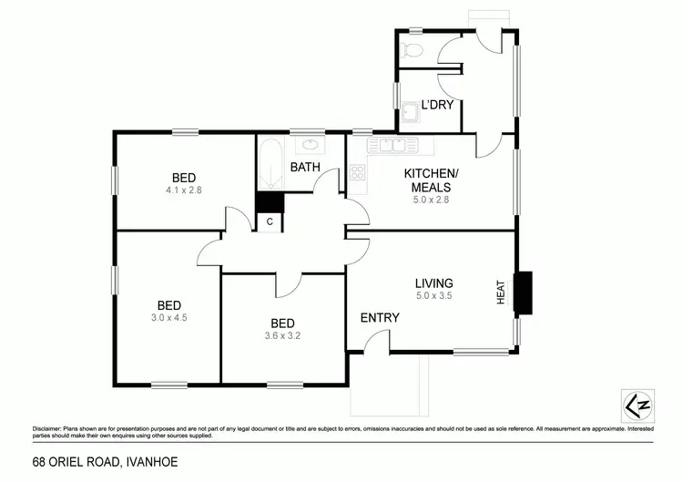 Floorplan of Homely house listing, 68 Oriel Road, Ivanhoe VIC 3079