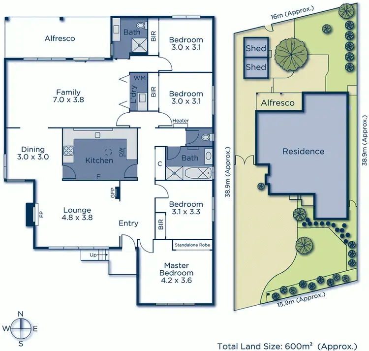 Floorplan of Homely house listing, 585 Canterbury Road, Vermont VIC 3133