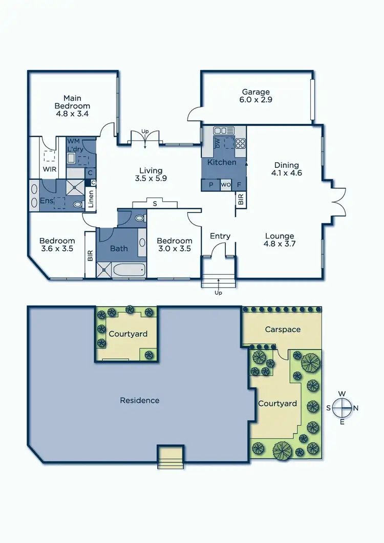 Floorplan of Homely unit listing, 1/406 Wattletree Road, Malvern East VIC 3145