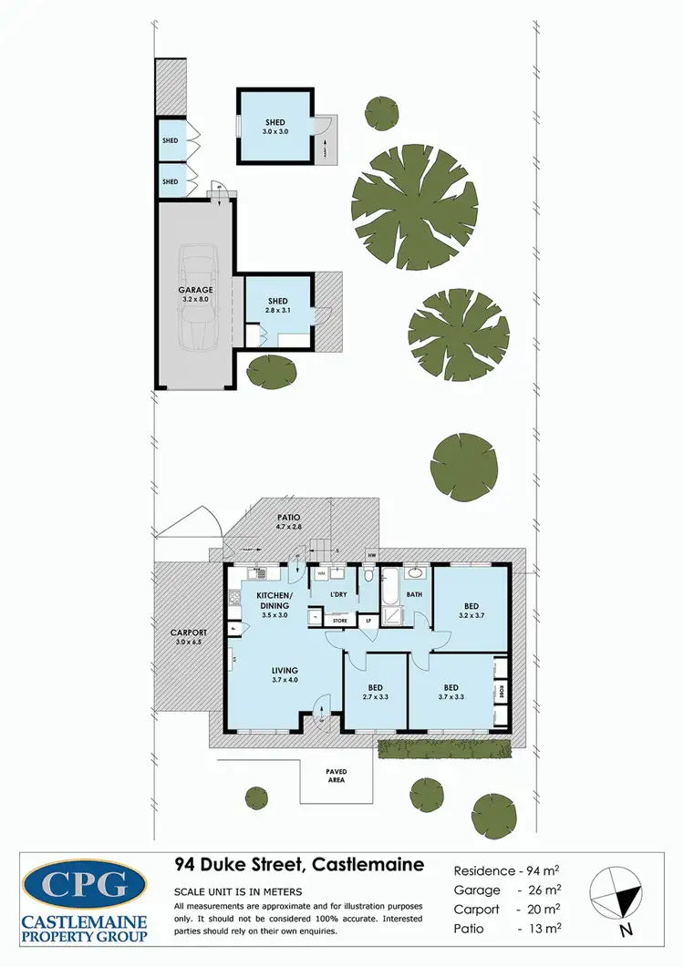 Floorplan of Homely house listing, 94 Duke Street, Castlemaine VIC 3450