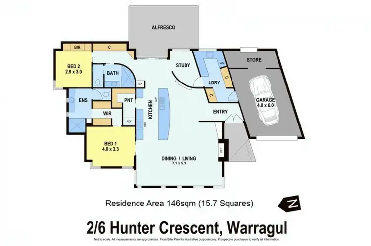 Floorplan of Homely house listing, 2/6 Hunter Crescent, Warragul VIC 3820
