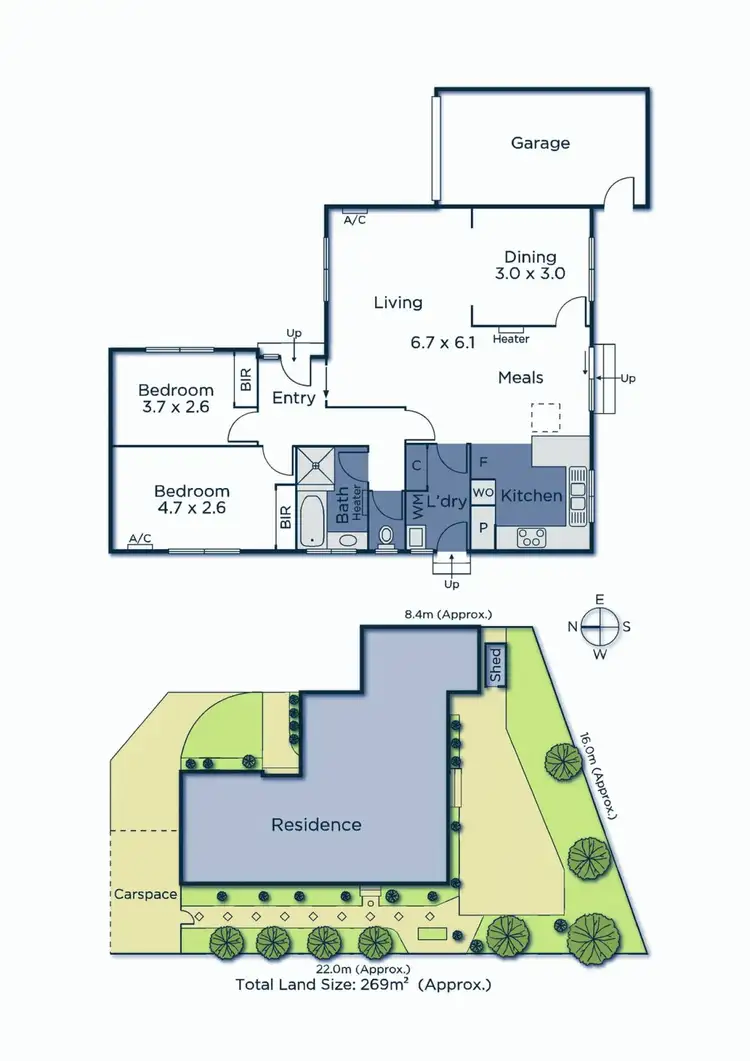 Floorplan of Homely unit listing, 2/760 Whitehorse Road, Mitcham VIC 3132