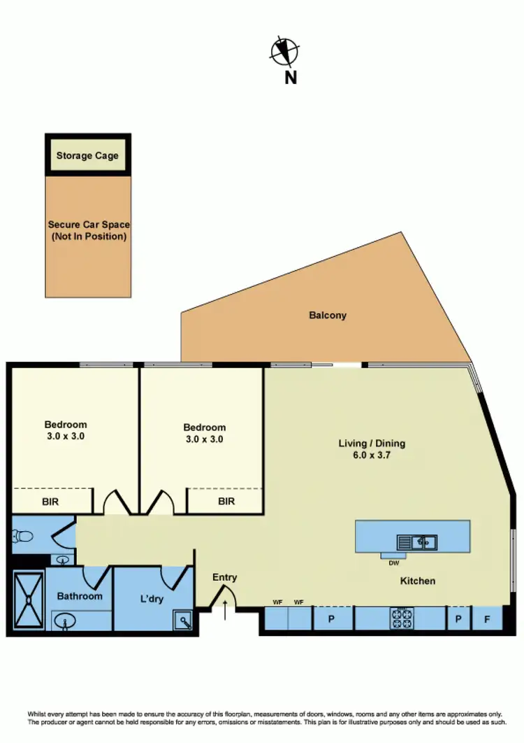 Floorplan of Homely apartment listing, 22/4 Mason Street, Newport VIC 3015