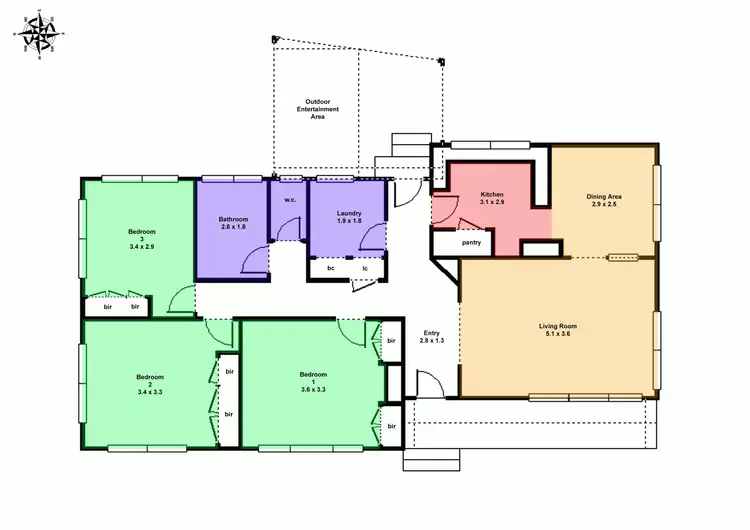 Floorplan of Homely house listing, 2 Stamford Street, Wendouree VIC 3355