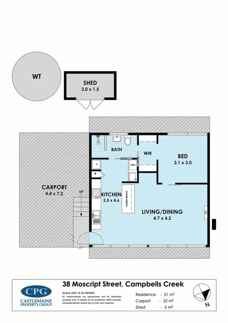 Floorplan of Homely house listing, 38 Moscript Street, Campbells Creek VIC 3451