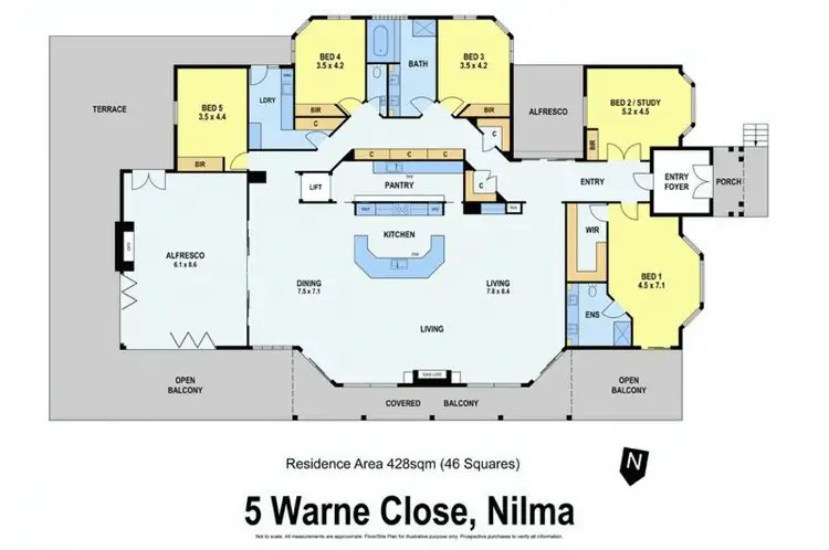 Floorplan of Homely house listing, 5 Warne Close, Nilma VIC 3821