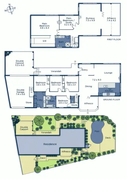 Floorplan of Homely house listing, 8 Buronga Avenue, Ringwood East VIC 3135