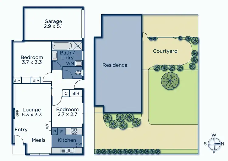 Floorplan of Homely unit listing, 1/1 Paul Street, Doncaster VIC 3108