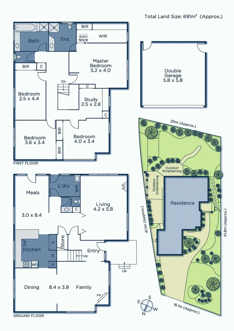 Floorplan of Homely house listing, 9 Kiewa Close, Croydon Hills VIC 3136
