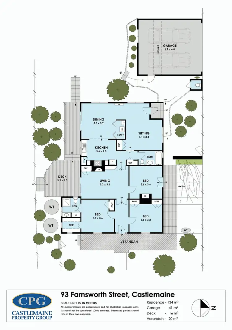 Floorplan of Homely house listing, 93 Farnsworth Street, Castlemaine VIC 3450