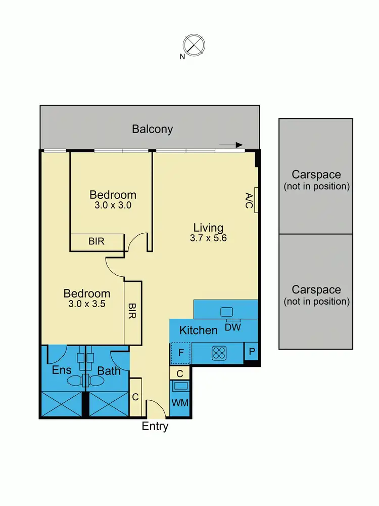 Floorplan of Homely apartment listing, 811/101 Bay Street, Port Melbourne VIC 3207