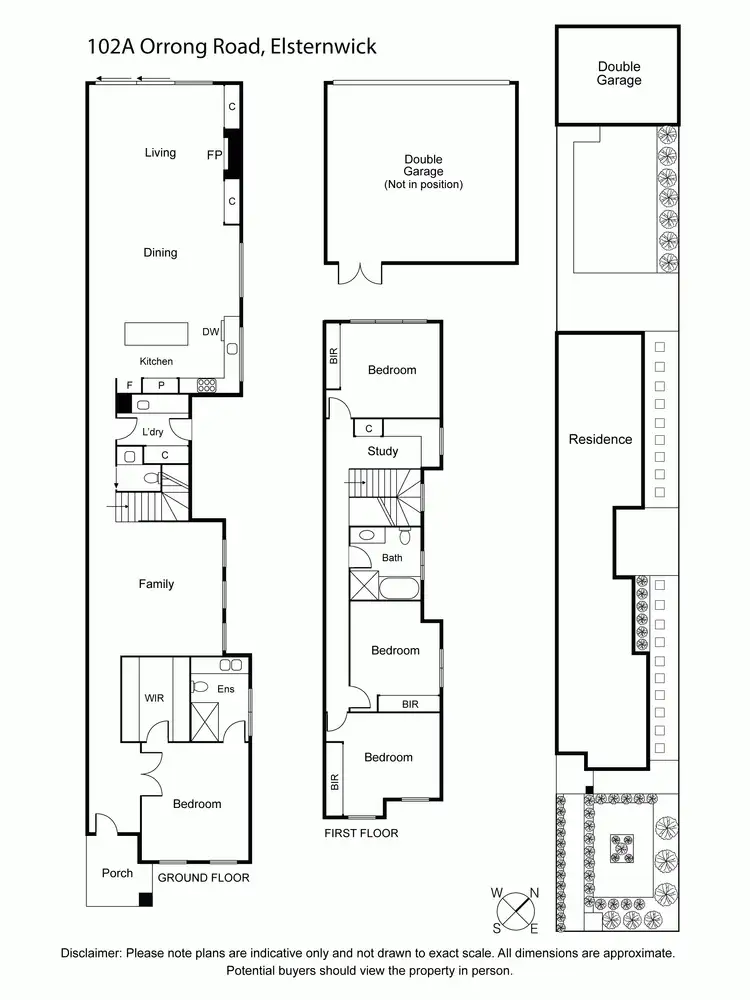 Floorplan of Homely townhouse listing, 102A Orrong Road, Elsternwick VIC 3185