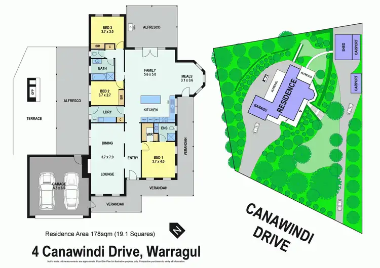 Floorplan of Homely house listing, 4 Canawindi Drive, Warragul VIC 3820