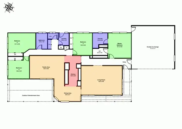 Floorplan of Homely house listing, 24 Robertson Drive, Alfredton VIC 3350