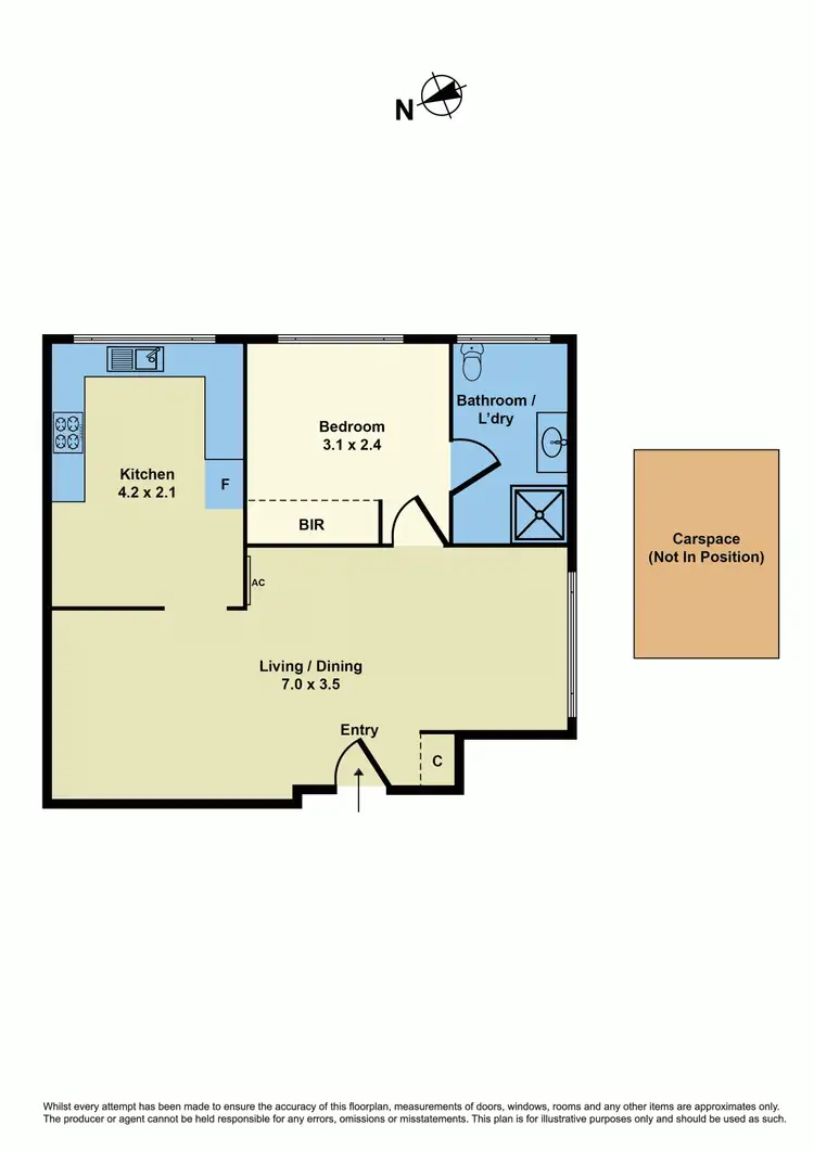 Floorplan of Homely apartment listing, 9/256 Somerville Road, Kingsville VIC 3012
