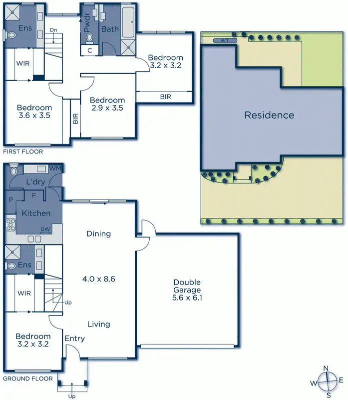 Floorplan of Homely townhouse listing, 2/408 Middleborough Road, Blackburn VIC 3130