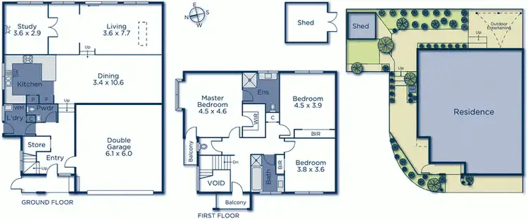 Floorplan of Homely townhouse listing, 5/15 Lemon Road, Balwyn North VIC 3104