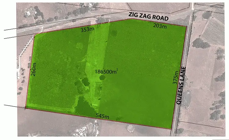 Floorplan of Homely land listing, 255 Zig Zag Road, Drummond North VIC 3446