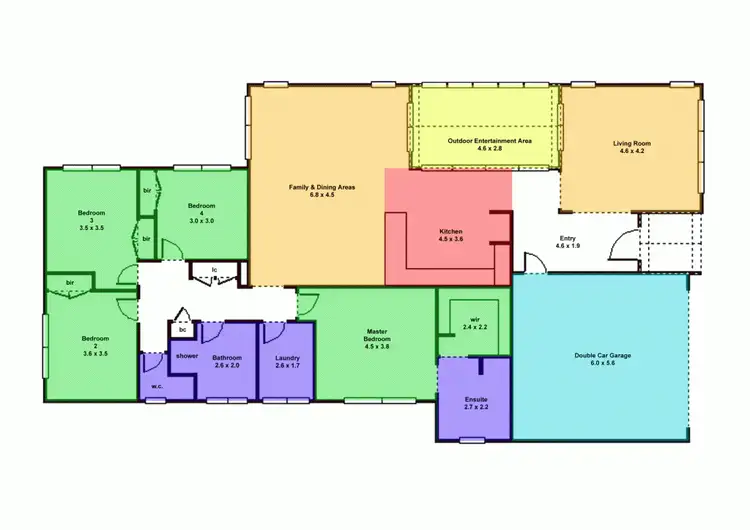 Floorplan of Homely house listing, 4 Waterford Drive, Miners Rest VIC 3352