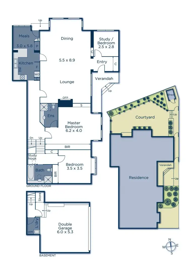 Floorplan of Homely townhouse listing, 29C Stanhope Grove, Camberwell VIC 3124