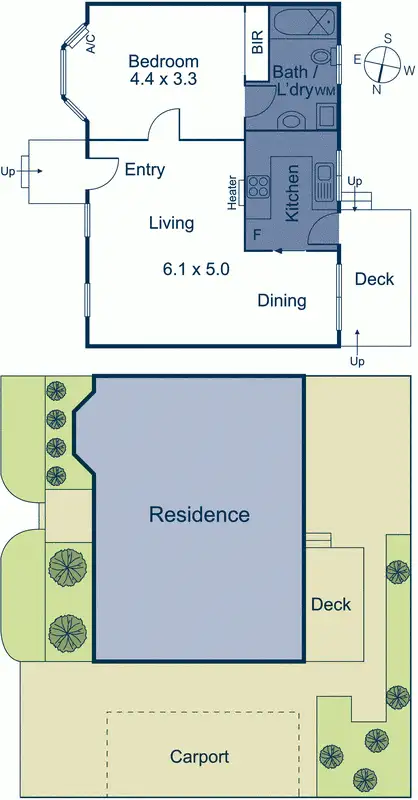 Floorplan of Homely unit listing, 6/26 Wolseley Crescent, Blackburn VIC 3130