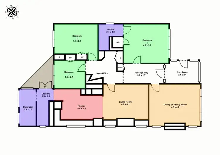 Floorplan of Homely house listing, 8 Haddon Street, Lake Wendouree VIC 3350