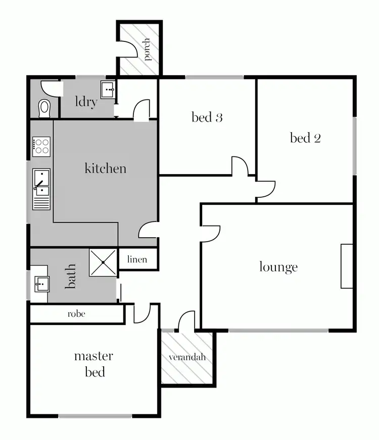 Floorplan of Homely house listing, 23 Hawthorn Grove, Wendouree VIC 3355