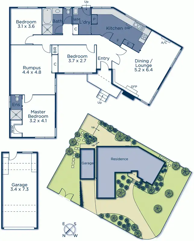 Floorplan of Homely house listing, 1 Rowan Street, Vermont VIC 3133