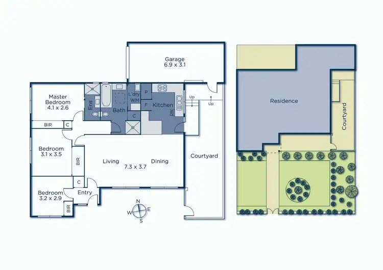 Floorplan of Homely unit listing, 1/46 Dunloe Avenue, Mont Albert North VIC 3129