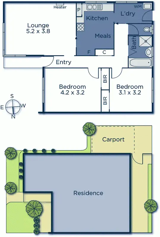 Floorplan of Homely unit listing, 5/12 Calcutta Street, Mitcham VIC 3132