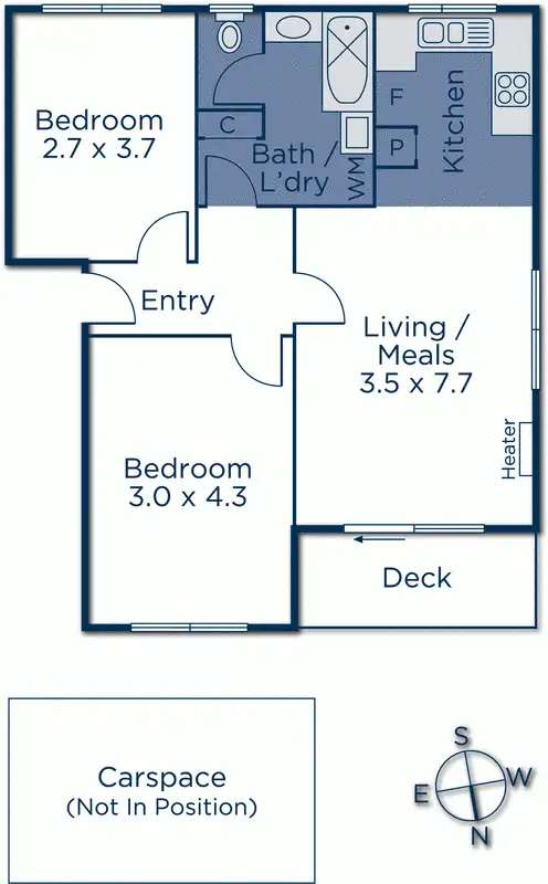 Floorplan of Homely unit listing, 5/113 Surrey Road, Blackburn North VIC 3130