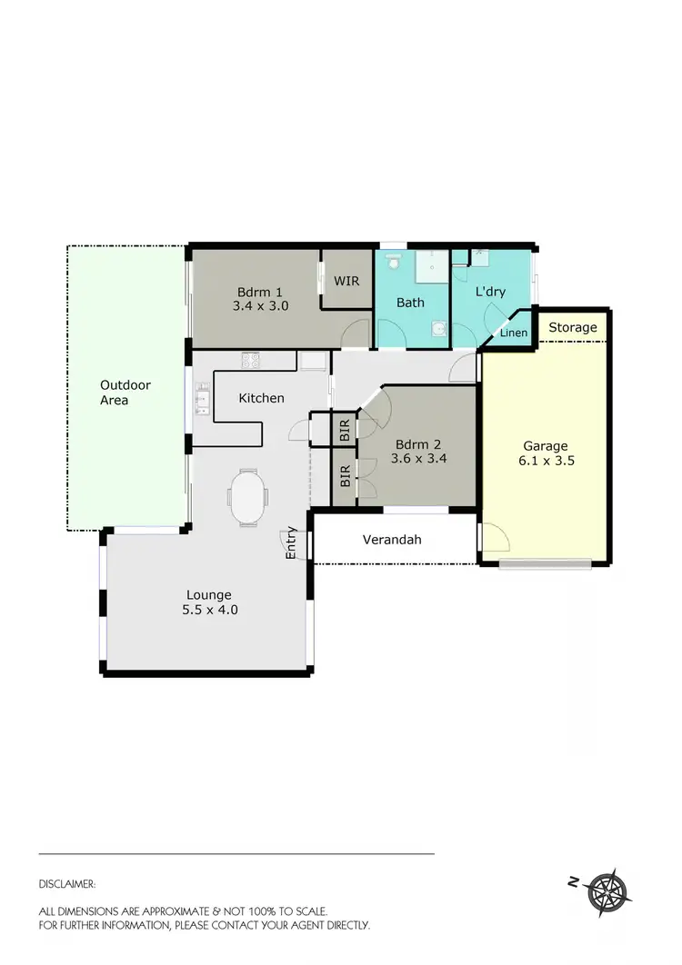 Floorplan of Homely townhouse listing, 6a Gold Court, Ballarat East VIC 3350