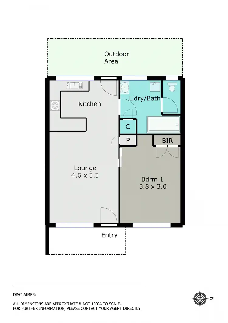 Floorplan of Homely unit listing, 3/5 Theobald Street, Wendouree VIC 3355