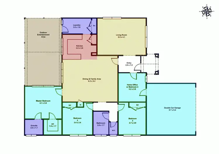 Floorplan of Homely house listing, 4 Cartledge Avenue, Mount Clear VIC 3350