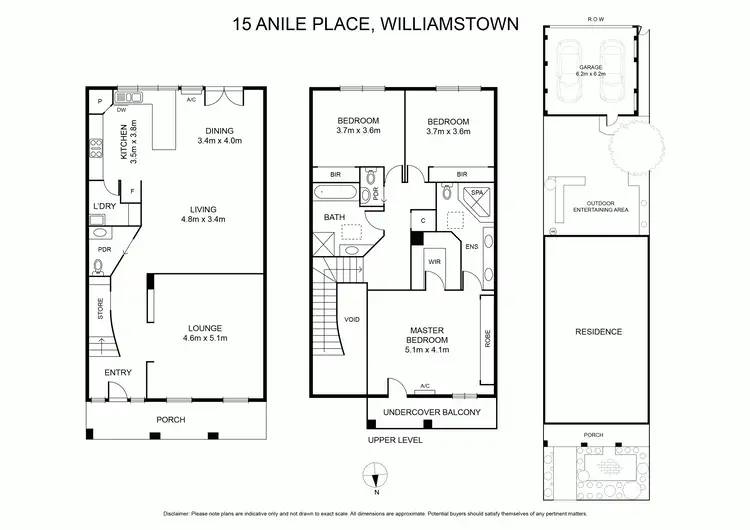 Floorplan of Homely house listing, 15 Anile Place, Williamstown VIC 3016
