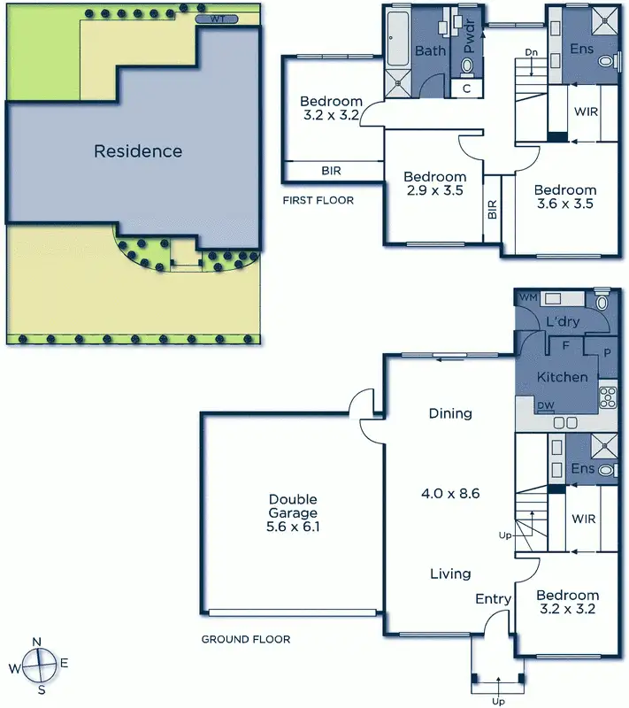 Floorplan of Homely townhouse listing, 3/408 Middleborough Road, Blackburn VIC 3130