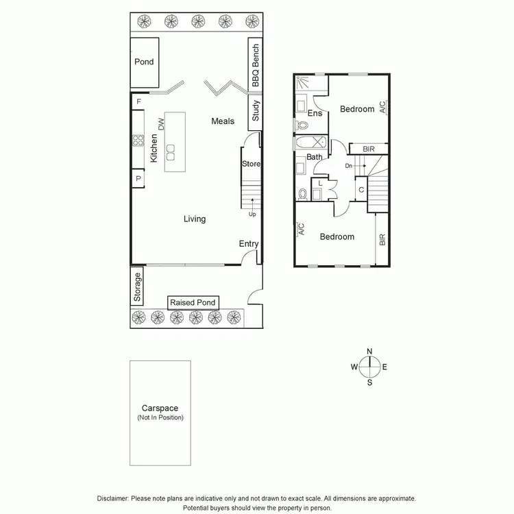 Floorplan of Homely townhouse listing, 6/63 Hotham Street, St Kilda East VIC 3183