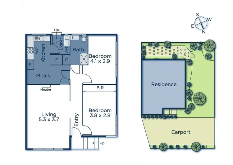 Floorplan of Homely unit listing, 1/21 Wharton Street, Surrey Hills VIC 3127