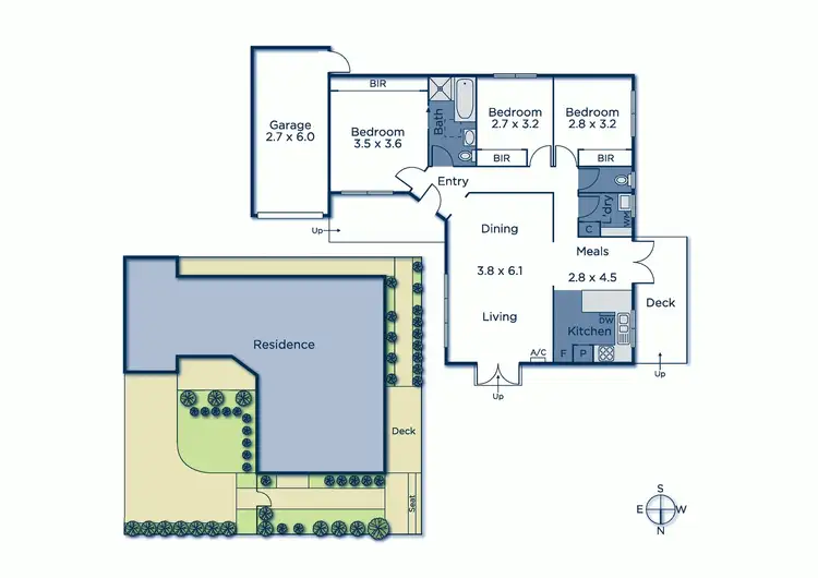 Floorplan of Homely unit listing, 2/17 Montpellier Road, Burwood VIC 3125