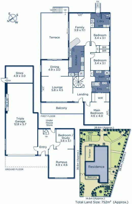 Floorplan of Homely house listing, 13 Toulon Drive, Templestowe Lower VIC 3107