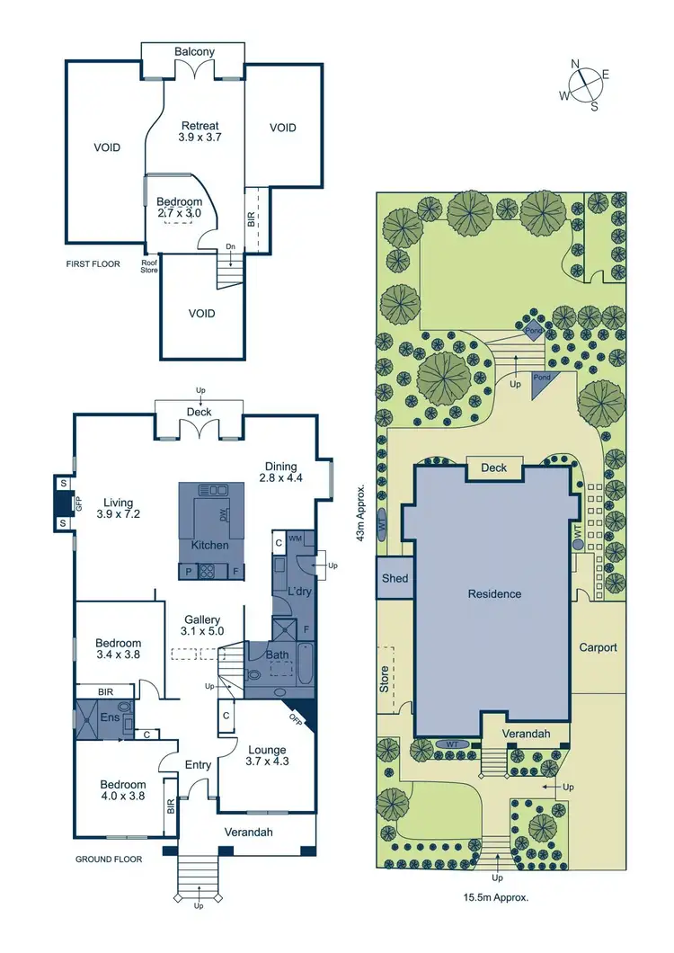 Floorplan of Homely house listing, 13 Green Street, Camberwell VIC 3124