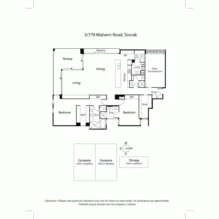 Floorplan of Homely apartment listing, 3/779 Malvern Road, Toorak VIC 3142