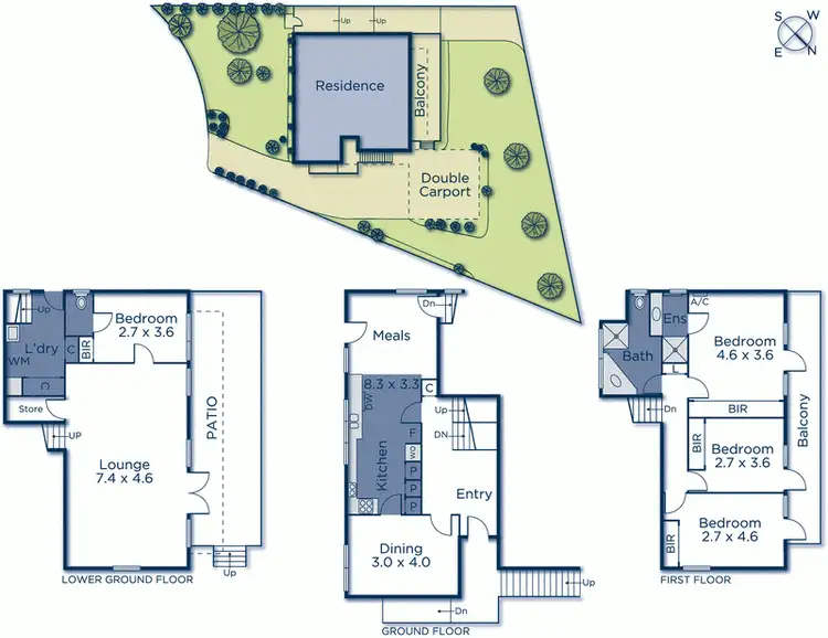 Floorplan of Homely house listing, 18 Burgundy Drive, Doncaster VIC 3108