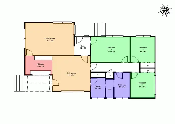 Floorplan of Homely house listing, 6 Curnow Street, Golden Point VIC 3350