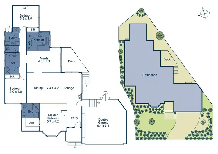 Floorplan of Homely townhouse listing, 1/1A Abercrombie Street, Deepdene VIC 3103