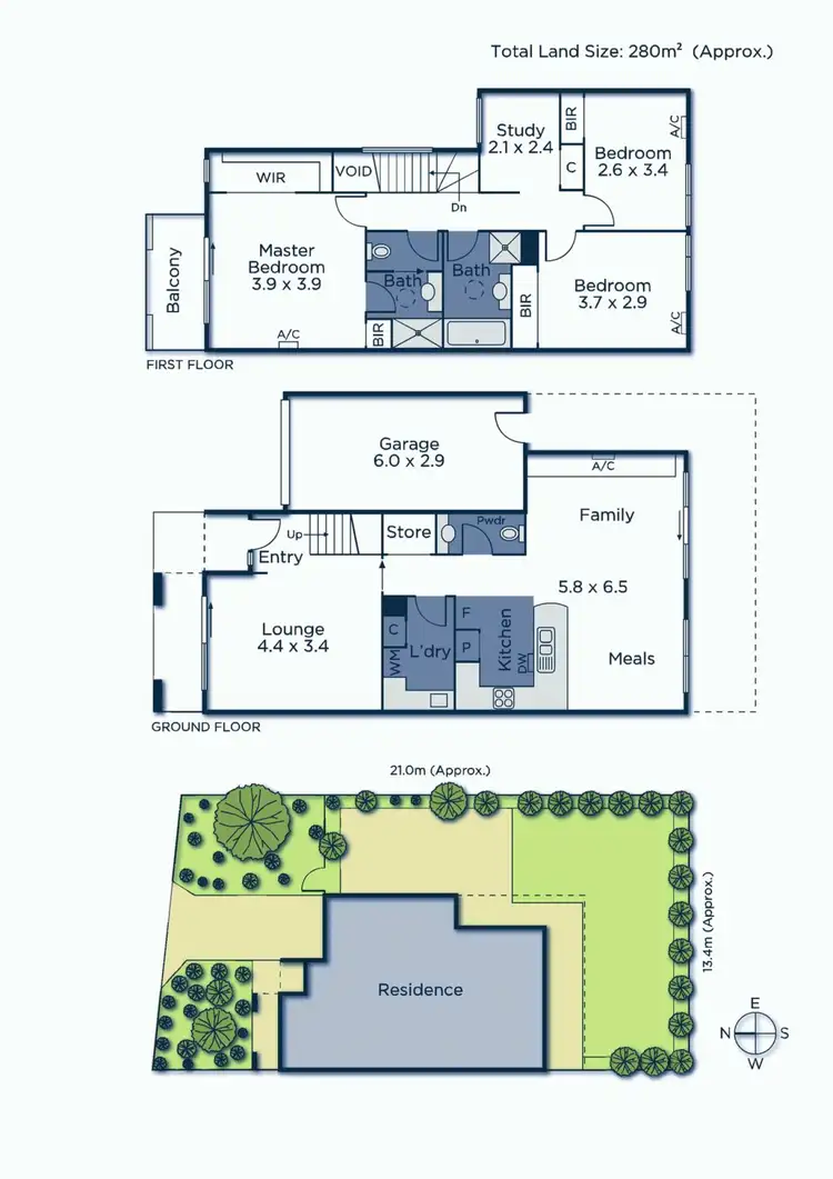 Floorplan of Homely townhouse listing, 10 Madison Boulevard, Mitcham VIC 3132