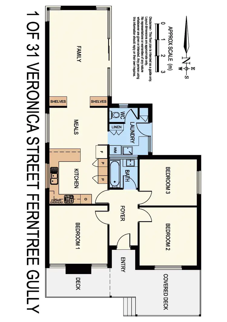 Floorplan of Homely unit listing, 1/31 Veronica Street, Ferntree Gully VIC 3156